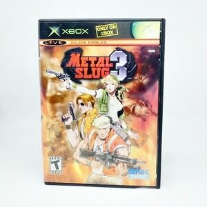 METAL SLUG 3 (MICROSOFT XBOX 2004) COMPLETE CIB E/ Registration Card TESTED